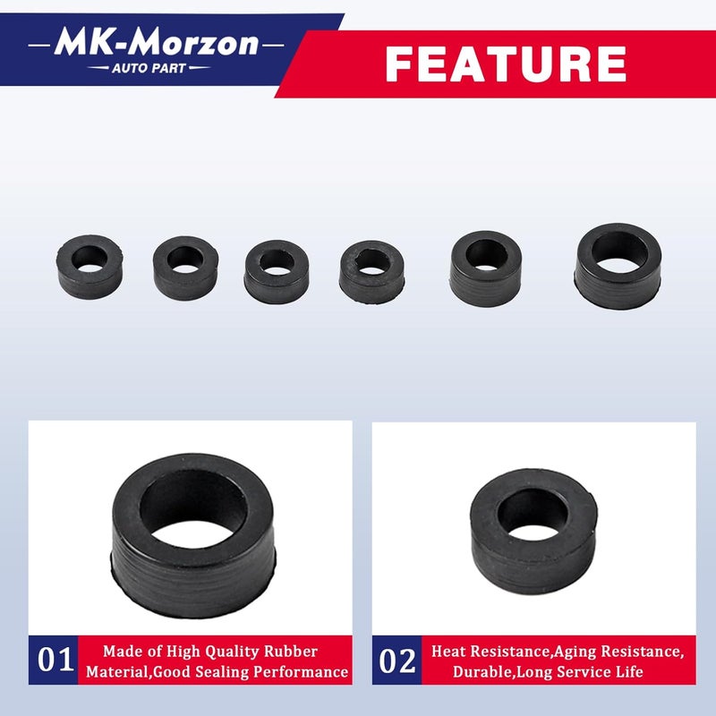 MK-Morzon Fuel Line Kit,7.3 Fuel Line Rubber Seal Kit Compatible with Ford Powerstroke Diesel Engine 1999-2003 Excursion F250 F350 F450 F550 Super Duty Replaces# F81Z9C387BA, F81Z-9C387-BA, 904-497 - Image 5
